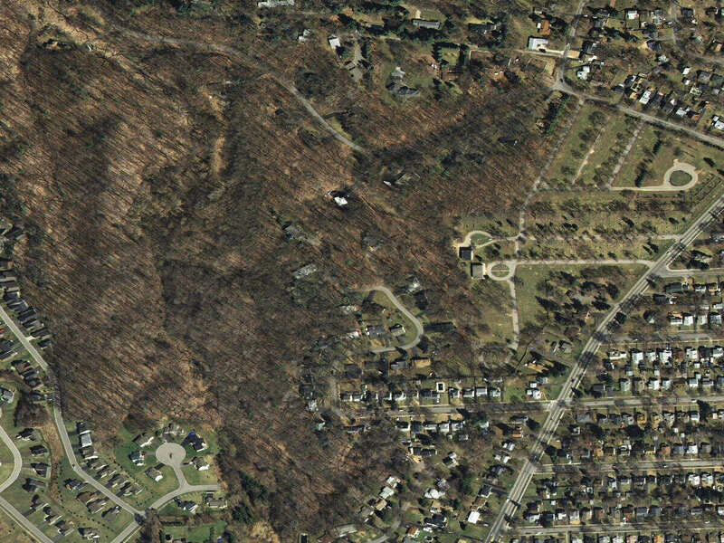 Historical aerial source image from 2005 for the Neighborhood Atlas study area