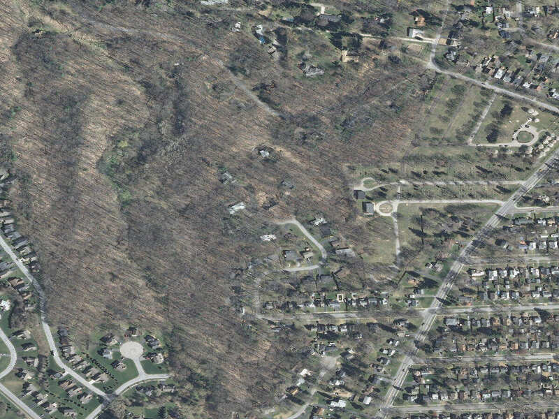 Historical aerial source image from 2012 for the Neighborhood Atlas study area