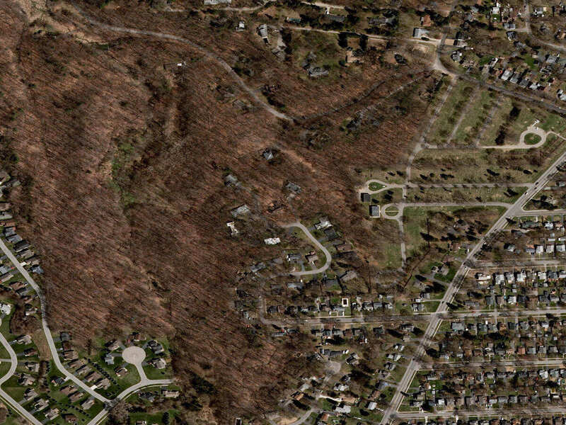 Historical aerial source image from 2015 for the Neighborhood Atlas study area