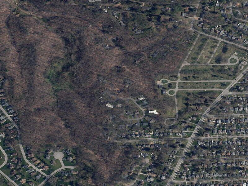 Historical aerial source image from 2020 for the Neighborhood Atlas study area